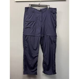 Magellan Outdoors Convertible pants‎ Womens size 14 Blue pockets Nylon
